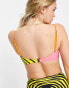 It's Now Cool Premium bandeau bikini top in paradiso multi