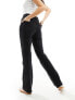 Stradivarius STR comfort fit straight leg jean in black