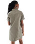 Noisy May denim dress in khaki