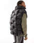 Sixth June waffle padded jacket in black