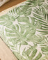 Tropical leaves print flat sheet