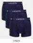 Lacoste 3 pack trunks in navy