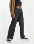 ONLY Juicy low rise wide leg jeans in black