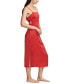 Women's Cutout Apron-Neck Midi Dress