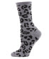 Женские носки MeMoi leopard Animal Print Cashmere Womens Crew Socks