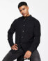 French Connection long sleeve cord shirt in black