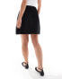 Nobody's Child Petite Stockholm mini cord skirt in black