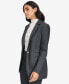 Petite Pinstriped One-Button Jacket