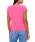 Women's Cap-Sleeve V-Neck Top