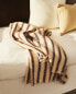 Striped linen cotton throw x collagerie