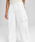 Women's Corduroy Wide-Leg Cargo Jeans, Created for Macy's