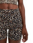 Miss Selfridge legging short in leopard print