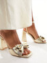 Be Mine Veronika heeled sandals in gold