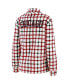 Women's Oatmeal Chicago Bulls Plaid Button-Up Shirt Jacket