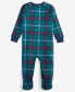 Family Pajamas Baby Cotton Snug-Fit Plaid Footed Pajamas, Created for Macy's