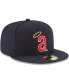 Men's Navy California Angels Cooperstown Collection Wool 59FIFTY Fitted Hat