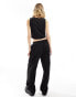 Reclaimed Vintage wide leg trouser in pinstripe