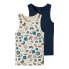 NAME IT Dark Sapphire Rays Sleeveless T-Shirt 2 units