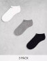 Nike Training Everyday Lightweight 3 pack no show socks in multi