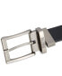 Men's Reversible Textured Reversible Dress Belt, Created for Macy's