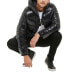 Men's High Shine Hooded Puffer Jacket