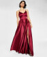 Juniors' V-Neck Satin Gown, Created for Macy's