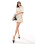 Pretty Lavish collared knit dress in cream