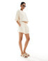 Billabong loosen up beach jumper co-ord in cream