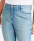 Plus Size High-Rise Straight-Leg Jeans, Created for Macy's