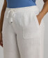 Plus-Size Linen Wide-Leg Pants