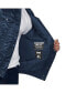 Levi’s x Starter Men's Navy Seattle Mariners Silver Tab Satin Full-Snap Trucker Jacket