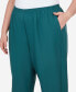 Plus Size Classic Accord Elastic Waist Medium Length Pant