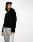 & Other Stories crew neck sweater in black