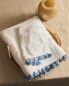 Cotton bath towel with tassels