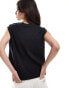 Levi's slub boxy tank top in black