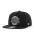 Men's Black Brooklyn Nets High Post Captain Snapback Hat