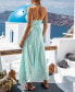 Women's Seafoam Smocked Tube Maxi Beach Dress