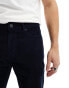 DTT slim fit cord trousers in dark navy