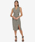 Women's V-Neck Sleeveless Chain-Trim Dress