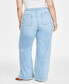 Plus Size Sailor High-Rise Wide-Leg Jeans, Created for Macy's