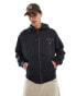 Guess Originals unisex stacked logo zip through hoodie in black