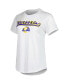 Women's White, Charcoal Los Angeles Rams Sonata T-shirt and Leggings Sleep Set