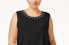 Топ Calvin Klein Sleeveless Blouse Scoop Neck Black