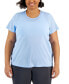 Plus Size Birdseye Mesh T-Shirt, Created for Macy's