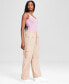 Women's High-Waisted Wide-Leg Cargo Pants, Created for Macy's