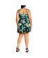 Plus Size Oasis Print Romper