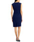 Notched-Neck Sheath Dress