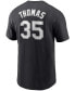 Men's Frank Thomas Black Chicago White Sox Cooperstown Collection Name Number T-shirt