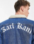 Karl Kani old english denim jacket in blue