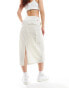 Tommy Jeans parachute cargo skirt in beige